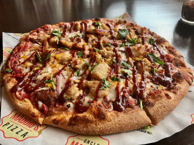 BBQ Chicken Deep Dish pizza