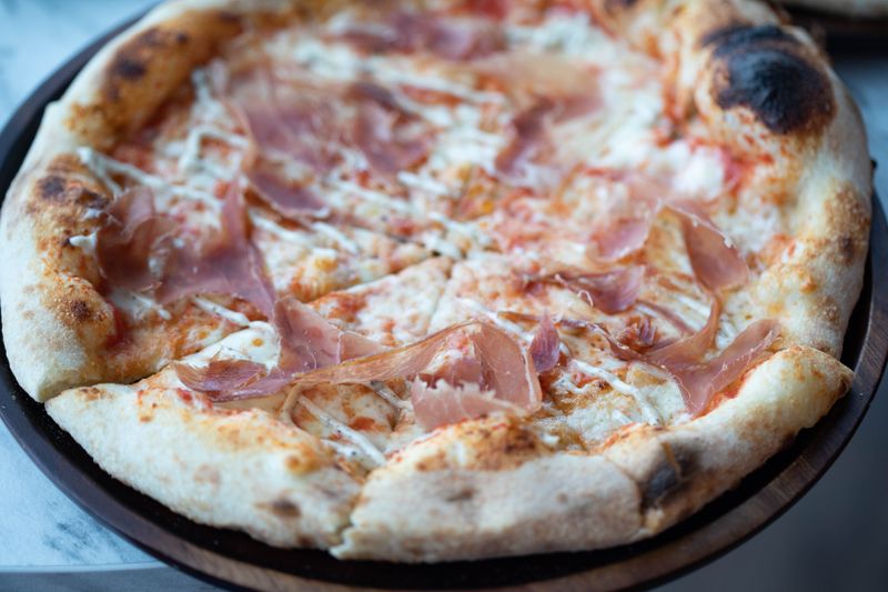 Four Cheese Thin Crust pizza
