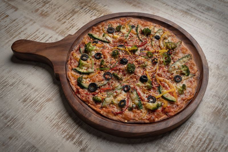 Garden Veggie Deep Dish with fresh vegetables